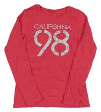 Růžové triko s číslem Esprit