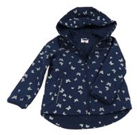 Tmavomodrá softshellová bunda s kapucí Topolino