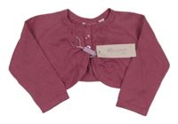 Nové - Růžové pletené propínací bolérko Monsoon