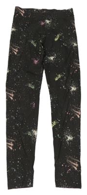 Tmavošedo-farebné vzorované legíny M&S