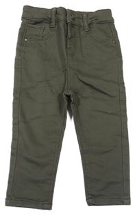 Khaki teplákové skinny rifle Primark
