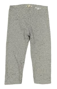 Sivé bodkované capri legíny H&M