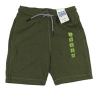 Khaki teplákové kraťasy Matalan