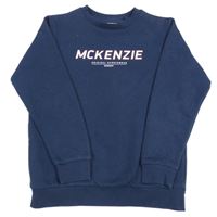 Tmavomodrá mikina s logom McKenzie