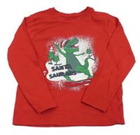Červené tričko s dinosaurom Primark