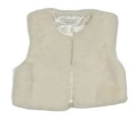 Smotanová kožušinová podšitá vesta Primark