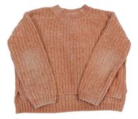 Staroružový žinylkový rebrovaný oversize sveter C&A