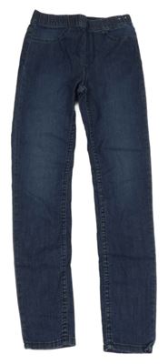 Tmavomodré lehké rifle H&M