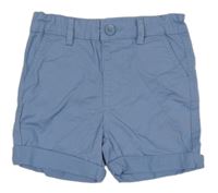 Modré plátěné chino kraťasy Denim Co.