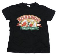 Čierne tričko s potlačou Roly