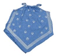 Svetlomodrý top s mušlemi a cípem Topolino