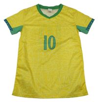 Žluto-zelený fotbalový dres Neymar