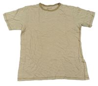 Hnedo-smotanové pruhované tričko GAP