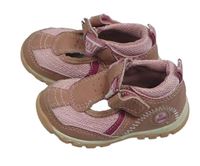 Starorůžovo-svetloružové koženkovo/textilní topánky Bobbi Shoes vel. 20