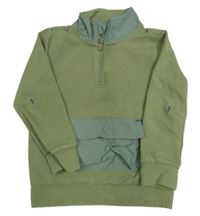 Khaki mikina s vreckom OLD NAVY