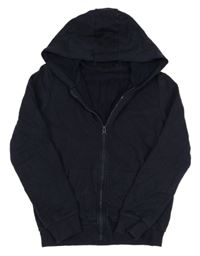 Tmavomodrá prepínaci mikina s kapucňou George