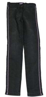 Tmavosivé skinny rifle s pruhom alive