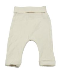 Smetanové žebrované turecké tepláky Mothercare