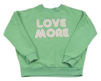 Zelená oversize mikina s nápismi F&F