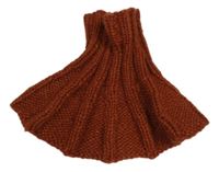 Medová melírovaná žebrovaná pletená vsadka