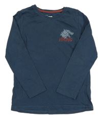 Tmavomodré tričko s potlačou little kids