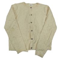 Smotanový 3D bodkovaná ý prepínaci crop sveter Next