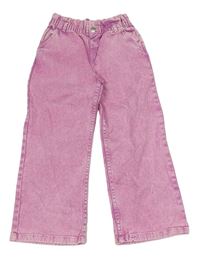 Růžové paper bag wide leg rifle Topolino