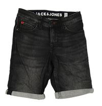 Černé teplákové riflové kraťasy Jack & Jones