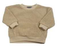 Béžová huňatá zateplená mikina Primark