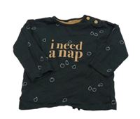 Čierne tričko s ovociem a nápisom George