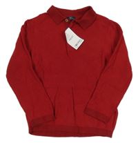 Nové - Červený polo sveter s výšivkou Next