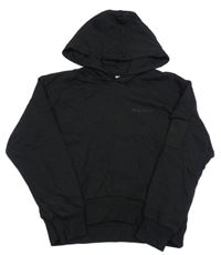 Čierna mikina s nápisom a kapucňou Pepperts