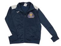 Tmavomodro-biela športová prepínaci mikina s potlačou Joma