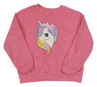 Ružová mikina s jednorožcom H&M