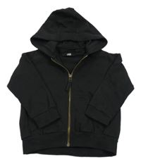 Černá propínací mikina s kapucí Next