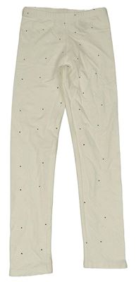Smotanové bodkovaná é legíny H&M