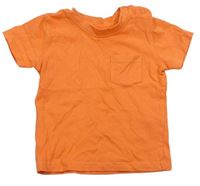 Oranžové tričko s vreckom Primark