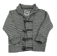 Sivá pruhovaná prepínaci mikina zn. Tu