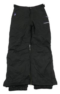 Černé šusťákové funkční oteplovačky Campri