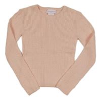 Svetloružový vzorovaný ľahký sveter