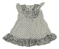 Bielo-čierne vzorované ľahké šaty F&F