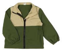 Kaki-béžová ľahká šušťáková bunda shein