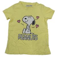 Žluté tričko se Snoopym 