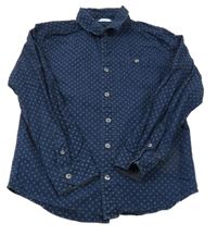 Tmavomodrá vzorovaná košeľa John Lewis