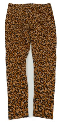 Hnedo-čierne leopardí legíny Next