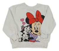 Biela mikina s Minnie H&M
