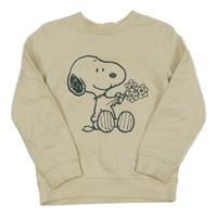 Smetanová mikina se Snoopym 