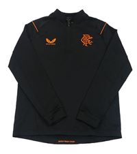 Černo-oranžová sportovní mikina Castore 