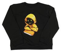 Čierna mikina s potlačou