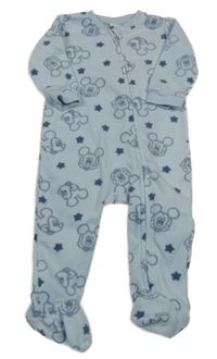 Světlemodrý fleecový overal s Mickeym Disney